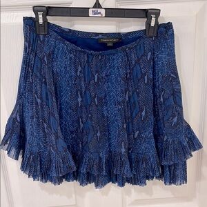 Banana Republic sz 4 Blue Patterned Skirt mini​